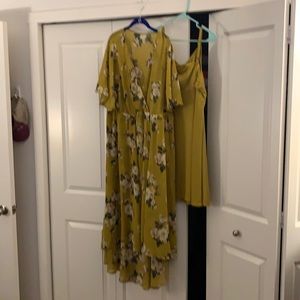 Mustard Hi/lo dress